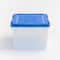 IRIS® WeatherPro™ 44qt. Clear Heavy Duty Plastic Storage Bins with Blue Lids, 4ct.